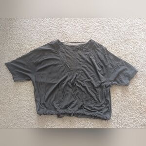 Prana Crop Top Wrap With Drawstring Size Small